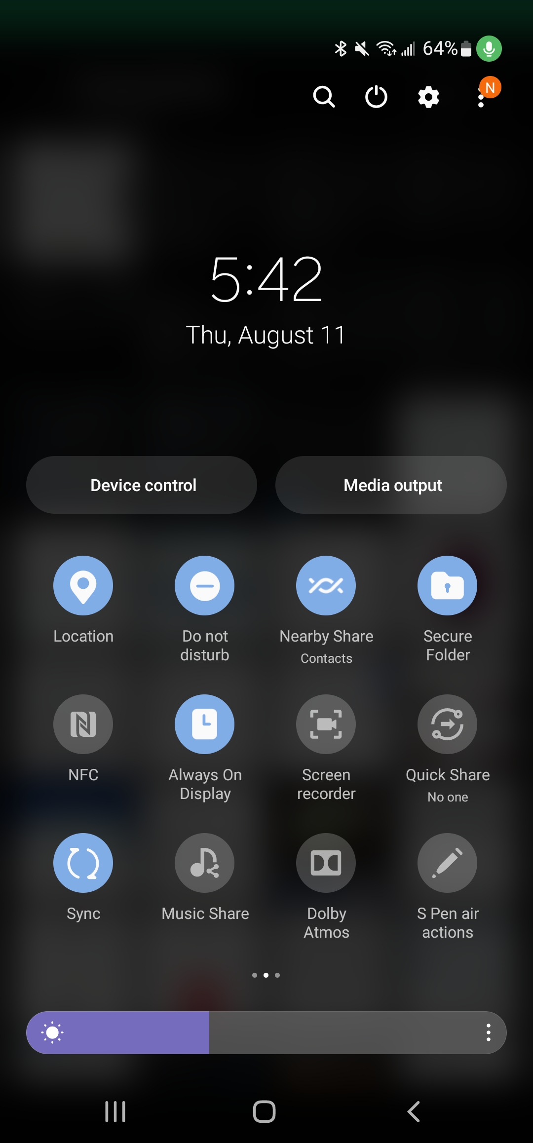 do not disturb highlighted